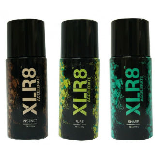 XLR8 Deodorant Body Spray for Men Combo 150ml each