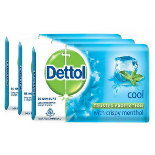 Dettol Soap Value Pack, Cool - 125gm, Pack of 3 just Rs. 127