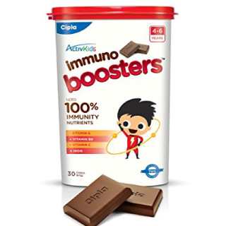 Pay Rs.299 for Activkids Immuno Boosters for 4 to 6 Years, 30 Choco-bites