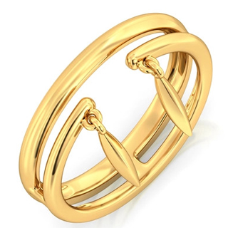 Flat 7% Off on The Lens Prance Gold Finger Ring + Free Shipping