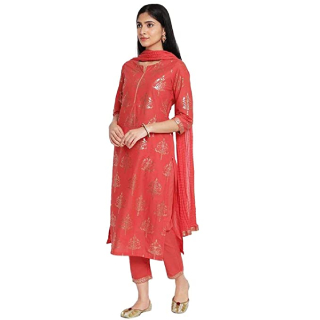 Buy BIBA Women's Cotton Salwar Suit Set