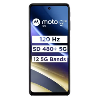 Buy MOTOROLA G51 5G (Indigo Blue, 64 GB)  (4 GB RAM) + Bank Offer