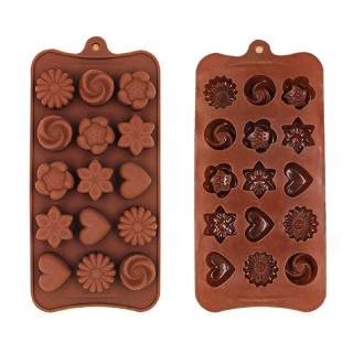 Buy TruVeli Chocolate Mould Tray | Different Shape Mold | Silicone Cadbury Make, DIY Cake Soap Ice Cream Candy Jelly Moulds | for Bakeware | Cake Baking Tools | Pack of 1