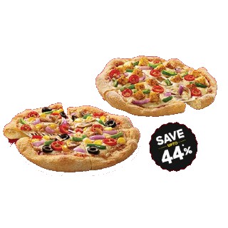 1 Plus 1 San Francisco Style Personal Pizza at Rs. 249