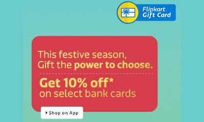 10% Off on Flipkart Gift Cards - SBI Cards