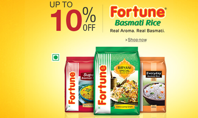 10% Off On Fortune Basmati Rice
