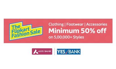 10% off with Axis Bank and Yes Bank Cards on Lifestyle