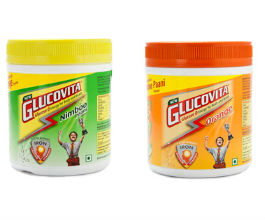 100% CashBack - Pack of 4 Glucovita Glucose D Nimboo Paani / Orange 400g