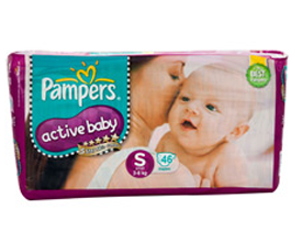 100% CashBack - Pampers Active Baby (S) 46s