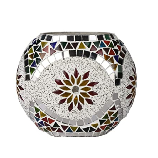 Buy Hand Decorated Colourful Mosaic Purse Shape Desk Lamp