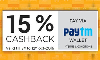 15% Cashback on Pepperfry Via Paytm Wallet
