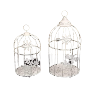 Buy Decors Bird Small Metal Cage Round for Indoor Outdoor Set of 2