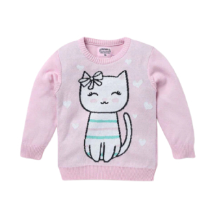 Buy Upto 50% Off On Baby's Cat Knitted Round Neck Sweater