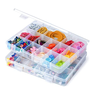Buy Multipurpose Plastic Storage Box with Removable Dividers for Medicine Pills (36 Grid Cells)