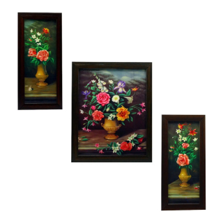 Buy Upto 85% Off On Framed Wall Hanging Art (Multicolour) - Set of 3