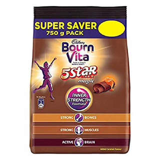 Flat 25% OFF On Cadbury Bournvita 5 Star Magic Chocolate Health Drink Refill Pack