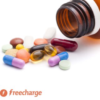 Flat Rs 50 OFF On Medicines Via Freecharge