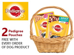 2 Pedifree Pouches Free With Every Order