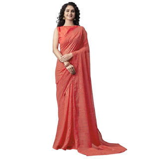 Buy Upto 85% Off On Women's Georgette & Silk Saree With Blouse Piece
