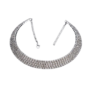 Buy Jewellery Sets for Women Silver Crystal Rhinestone Choker