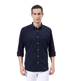 Buy Men's Classic Collar Slim Fit Cotton Casual Full Sleeve Shirt