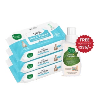 72 Baby Wipes at Rs.319 (After 5% Prepaid off & GP Cashback) + FREE Baby Detergent worth Rs.235