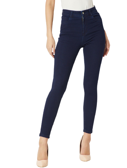 Miss chase women Navy blue slim Fit at just Rs. 949