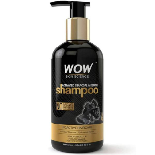 WOW Skin Science Activated Charcoal & Keratin Shampoo 500ml