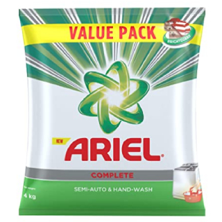 Ariel Complete Detergent Washing Powder - 4Kg Value Pack