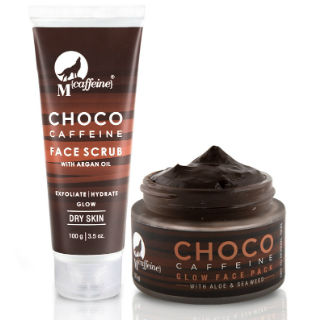 Choco Caffeine Glow Combo for Dry Skin, SLS & Paraben Free