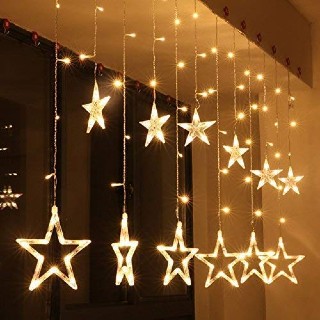 12 Stars 138 LED Curtain String Lights