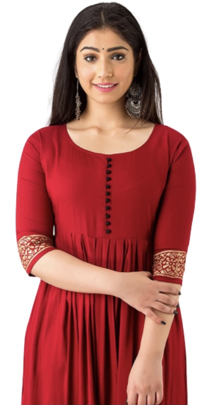 Now get Clothing House Women Rayon Flared Kurta at just Rs. 475