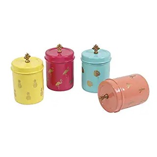 Flat 50% off on Elan Metal Canister Set- 4 Pieces