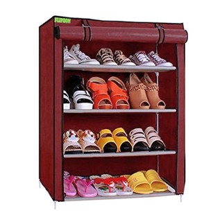 Flipzon Premium 4-Tiers Shoe Rack/Multipurpose Storage Rack