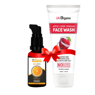 Get 48% off on Face Glow Serum with 20% Vitamin C & Apple Cider Vinegar Face Wash Combo