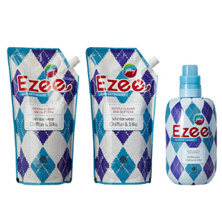 Godrej Ezee Liquid Detergent - 1 kg with Two Refills - 1 kg (3 kg Pack)