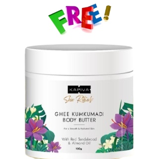 Till 25th Dec:  Free Ghee Kumkumadi Body Butter worth Rs.349 with every product (No Minimum order required )
