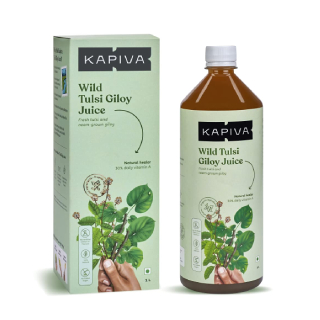 Pack of 2 Wild Tulsi Giloy Juice, 1 L at Rs.354 (After code  'HAPPYHOUR15' +5% Prepaid off & GP Cashback) Kapiva New Users