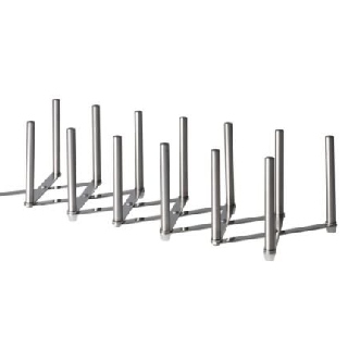 Flat 18% off on Ikea Variera Pot Lid Organizer Stainless Steel Multi-use Adjustable length