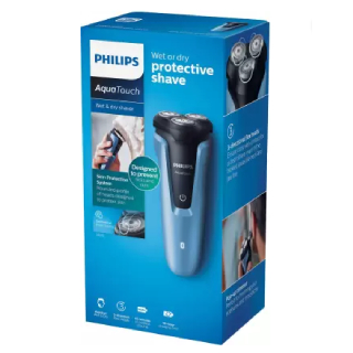 Philips Aquatouch S1070/04 Wet and Dry Electric Trimmer for Men (Blue)