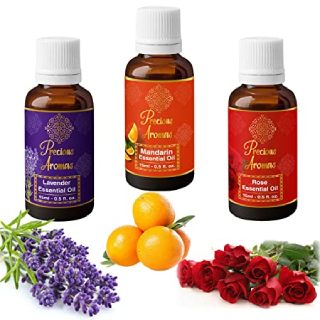 Save 67% on Precious Aromas Essential Oil Pack of 3 (Lavender Mandarin Rose)