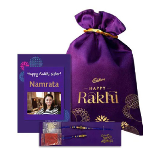 Raksha Bandhan Special Personalised Potli with Rakhi