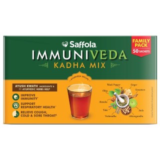 Saffola Immuniveda Kadha Mix- Family Pack 200g (50 Sachets X 4g)