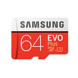 Samsung EVO Plus microSD Card 100 MB/s 64GB (SD Adapter)