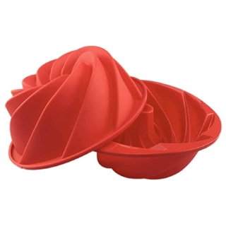 Flat 59% off on Ishvanku Silicone Bundt Pans 9.5 Inch Non-Stick Cake Pan