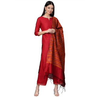 Save 72% on INDO ERA Women's Silk Blend  Kurta Palazzo With Dupatta