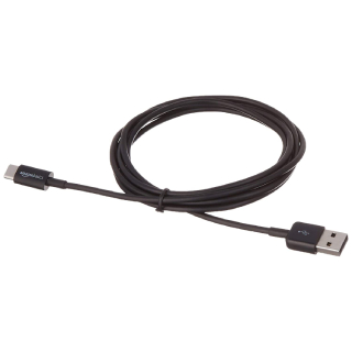 AmazonBasics USB Type-C to USB-A 2.0 Cable - 6 Feet (1.8 Meters) - Black