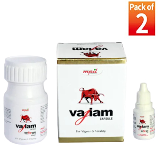 Vajiam Capsules + Oil Combipack (Pack of 2)