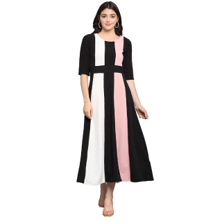 Buy PURVAJA Women's Empire Maxi Dress  at Best Price