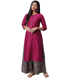 ZIYAA Women's Silk Salwar Suit Set